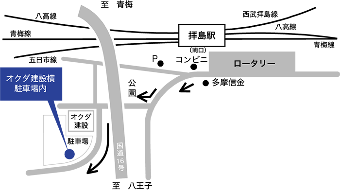 拝島駅スクールバス乗車場所